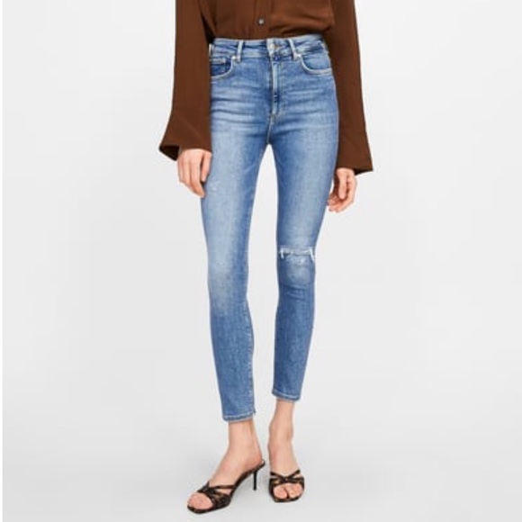 Zara Jeans Zara Premium Denim 8s High Waist Venice Blue Jean Poshmark